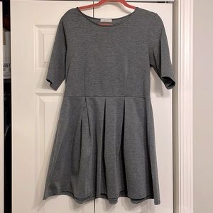 FREEBIRD gray mini dress